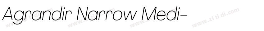 Agrandir Narrow Medi字体转换
